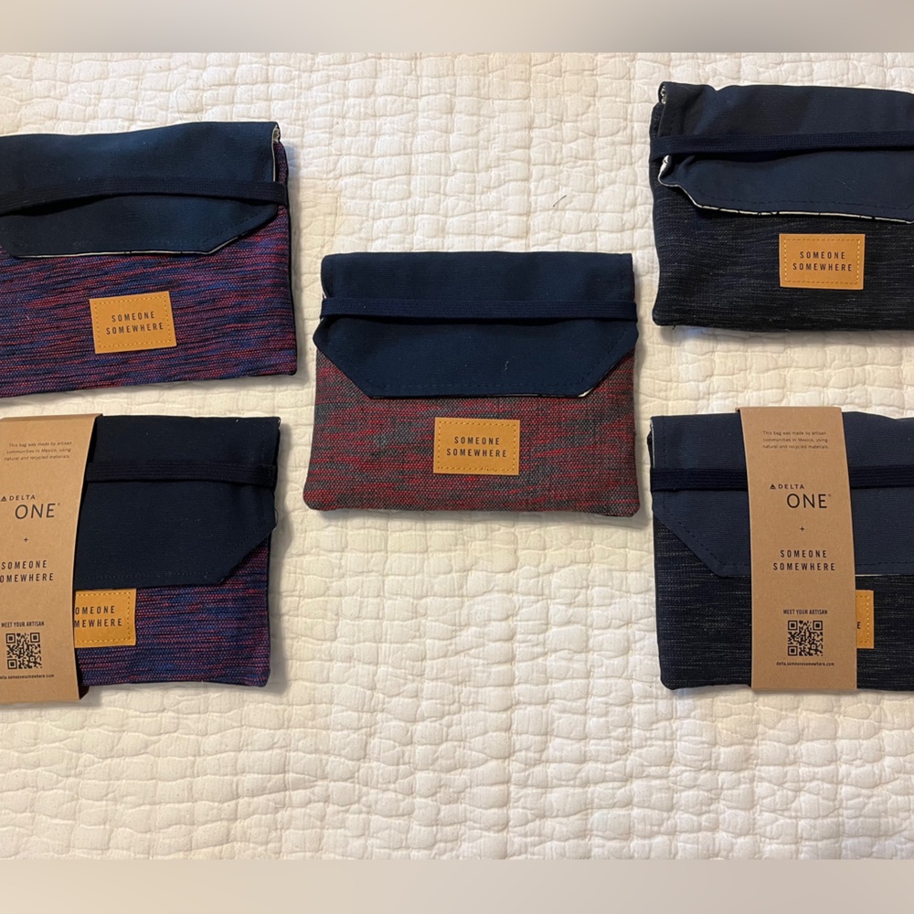 Set of 5 DeltaOne Toiletry Bags - NWT